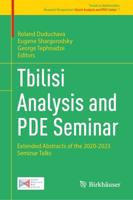 Tbilisi Analysis and PDE Seminar Research Perspectives Ghent Analysis and PDE Center