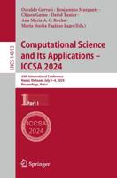 Computational Science and Its Applications - ICCSA 2024