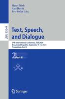 Text, Speech, and Dialogue Part II