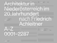 Architektur in Niederösterreich Im 20. Jahrhundert Nach Friedrich Achleitner