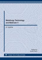 Metallurgy Technology and Materials V
