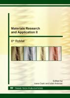Materials Research and Application II