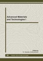 Advanced Materials and Technologies I