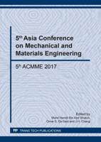 5th Asia Conference on Mechanical and Materials Engineering