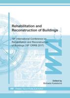 Rehabilitation and Reconstruction of Buildings