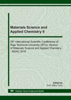 Materials Science and Applied Chemistry II