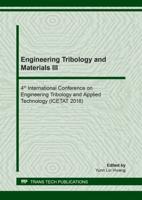 Engineering Tribology and Materials III