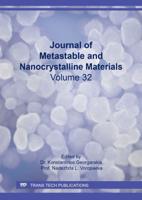 Journal of Metastable and Nanocrystalline Materials Vol. 32