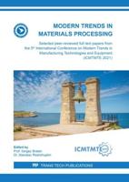 Modern Trends in Materials Processing