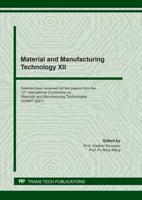 Material and Manufacturing Technology XII