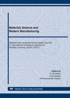 Materials Science and Modern Manufacturing