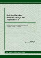 Building Materials, Materials Design and Applications II