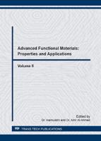 Advanced Functional Materials: Properties and Applications, Vol. II