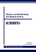 Advances on Manufacturing and Material Sciences
