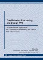 Eco-Materials Processing and Design XVIII