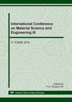 International Conference on Material Science and Engineering III