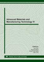 Advanced Materials and Manufacturing Technology IV