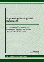 Engineering Tribology and Materials III