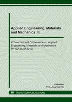 Applied Engineering, Materials and Mechanics III