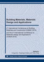 Building Materials, Materials Design and Applications