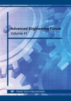 Advanced Engineering Forum Vol. 41
