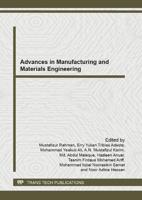 Advances in Manufacturing and Materials Engineering