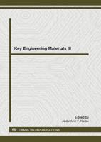 Key Engineering Materials III