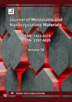 Journal of Metastable and Nanocrystalline Materials Vol. 39