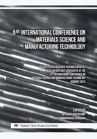 5th International Conference on Materials Science and Manufacturing Technology