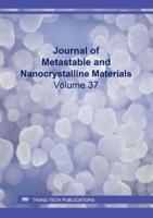 Journal of Metastable and Nanocrystalline Materials Vol. 37