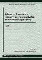 Advanced Research on Industry, Information System and Material Engineering, IISME2011