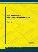 Mechanical and Electronics Engineering III