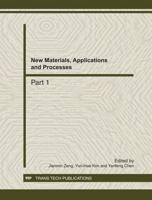 New Materials, Applications and Processes
