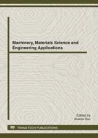 Machinery, Materials Science and Engineering Applications, MMSE2012