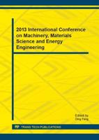 2013 International Conference on Machinery, Materials Science and Energy Engineering