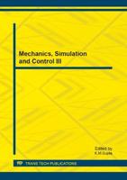 Mechanics, Simulation and Control III