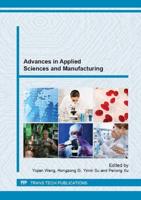 Advances in Applied Sciences and Manufacturing