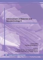 Advancement of Materials and Nanotechnology II