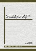 Advances in Engineering Materials, Product and Systems Design