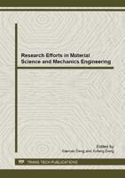 Research Efforts in Material Science and Mechanics Engineering