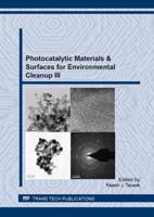 Photocatalytic Materials & Surfaces for Environmental Cleanup III