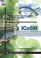 2nd International Conference on Sustainable Materials (ICoSM 2013)