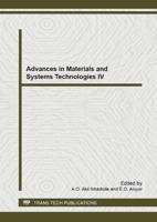Advances in Materials and Systems Technologies IV