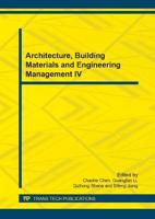 Architecture, Building Materials and Engineering Management IV