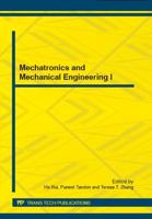 Mechatronics and Mechanical Engineering I