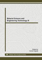 Material Science and Engineering Technology III