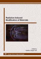 Radiation Induced Modification of Materials