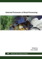 Selected Processes of Wood Processing