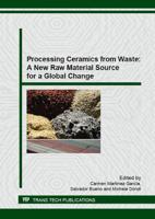 Processing Ceramics from Waste: A New Raw Material Source for a Global Change