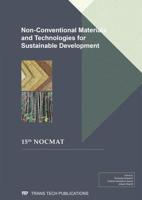 Non-Conventional Materials and Technologies for Sustainable Development